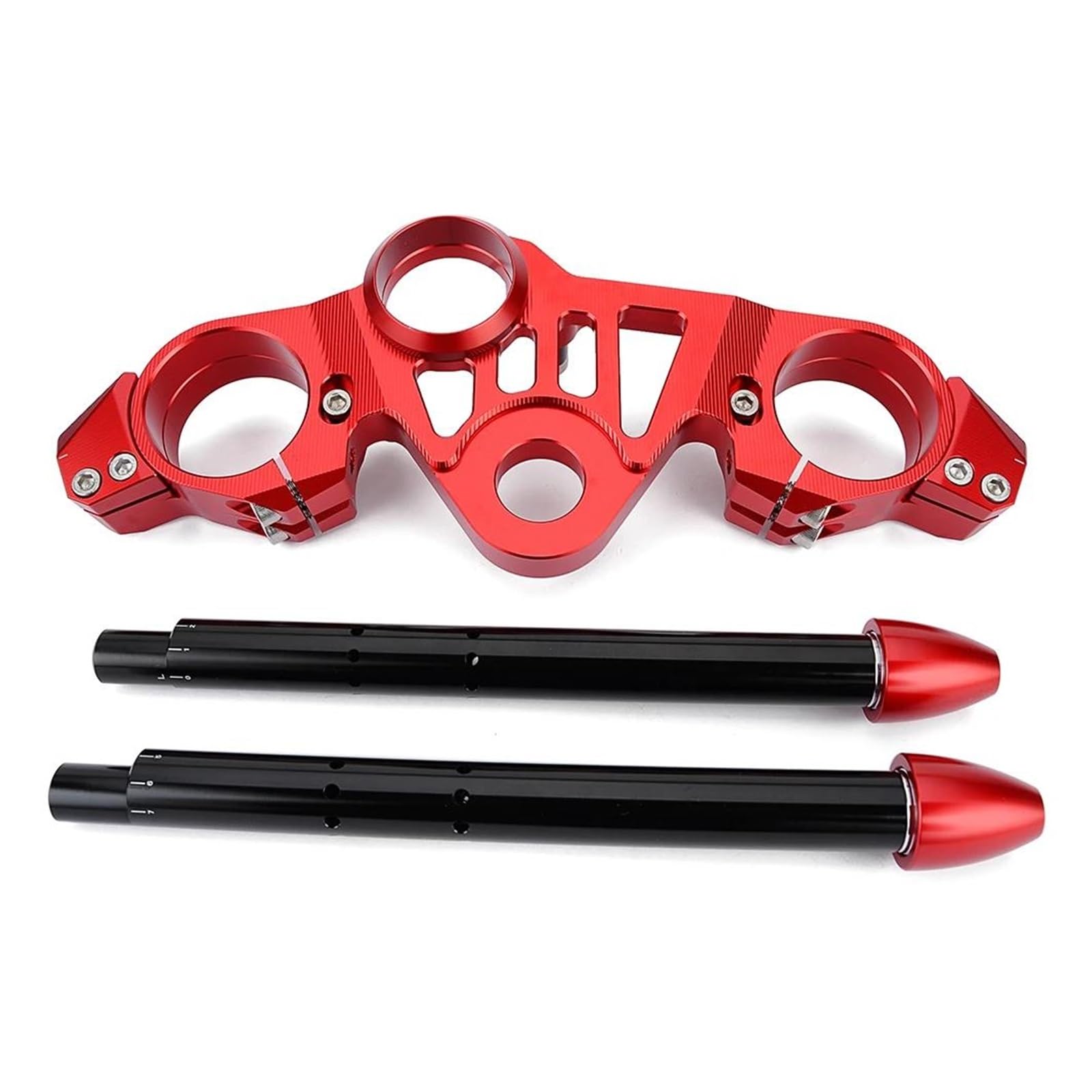 Lenkverstärkerstabilisator Vorderradgabel Gabelbrücke Obere Brücke Top Clamp Halterung Aluminium Motorrad Für S1000RR 2019-2022 Für M1000RR 2020-2022 Motorradlenkung(Red) von DIAYES