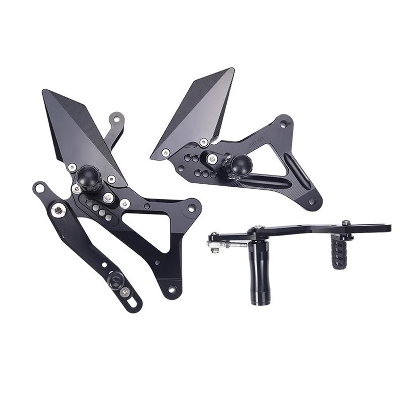 Motorrad Fußrasten Sets Einstellbare Fußrastenanlage Fußrasten CNC Aluminium Motorrad Zubehör Shift Für R1 2009-2014 Fußstütze Carbon Fiber Fußrasten von DIAYES