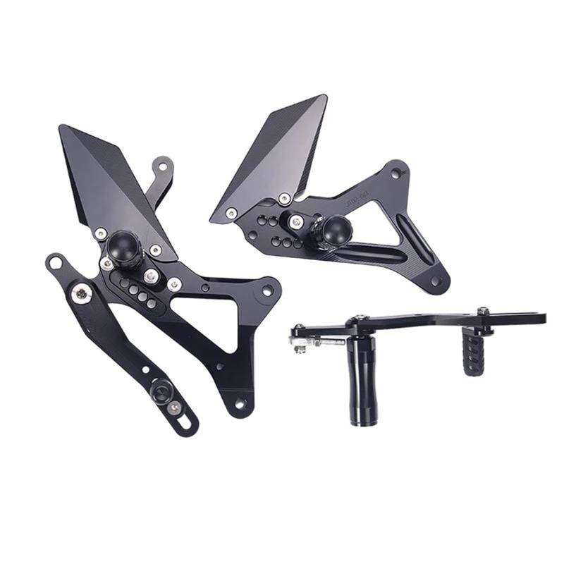 Motorrad Fußrasten Sets Einstellbare Fußrastenanlage Fußrasten CNC Aluminium Motorrad Zubehör Shift Für R1 2009-2014 Fußstütze Carbon Fiber Fußrasten von DIAYES