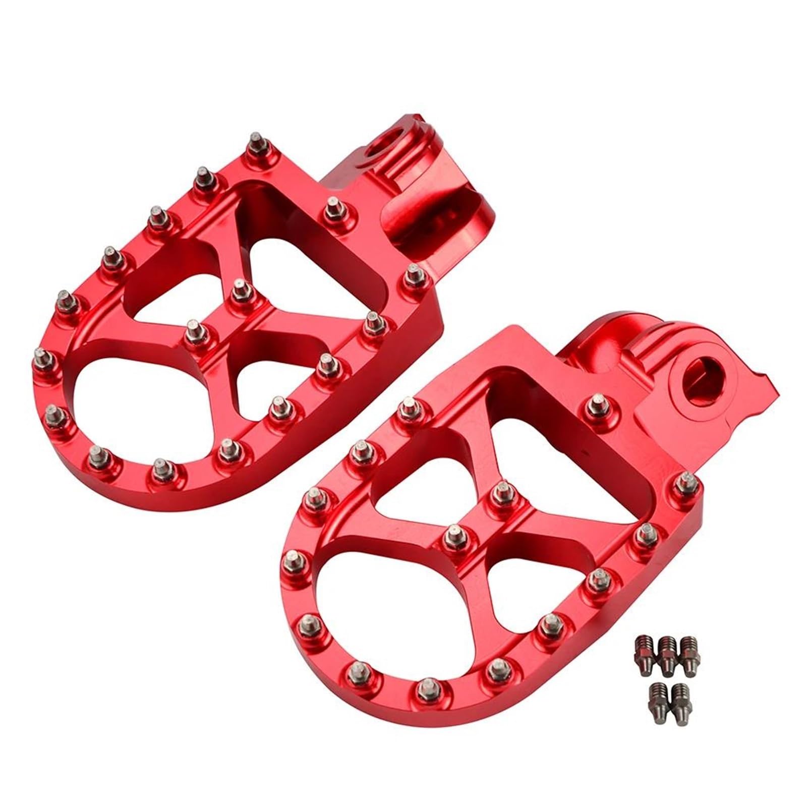 Motorrad Fußrasten Sets Für 690 950 1050 1090 1190 1290 Enduro SMC SMR Abenteuer S Super Moto RT Fußstütze Fußrasten Rest Pedal Fußrasten(Red) von DIAYES