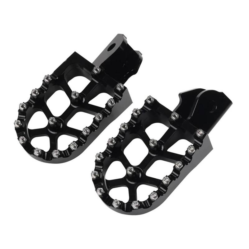 Motorrad Fußrasten Sets Für CRF110F CRF80 Sur Ron Surron Hawk 250 Motorrad Fußrasten Fußrasten Fußrasten Stützen Pedal Fußrasten(Black) von DIAYES