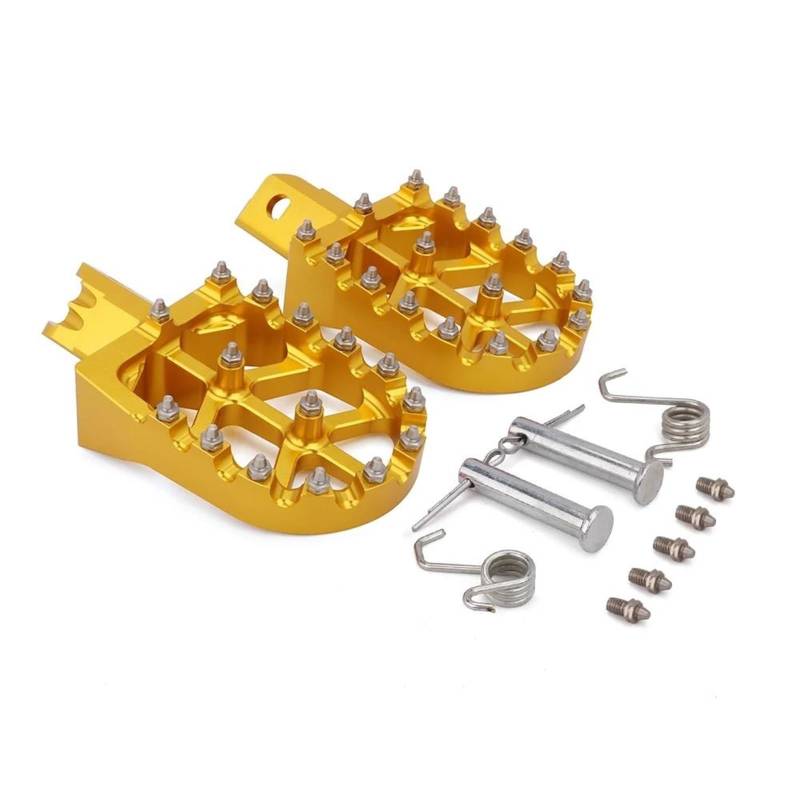 Motorrad Fußrasten Sets Für CRF50 CRF70 CRF110 XR50 XR70 XR110 Meisten Chinesischen Pit Dirt Bike Motorrad Aluminium Fußrasten Fußrasten Pedale Fußstütze Fußrasten(Gold) von DIAYES