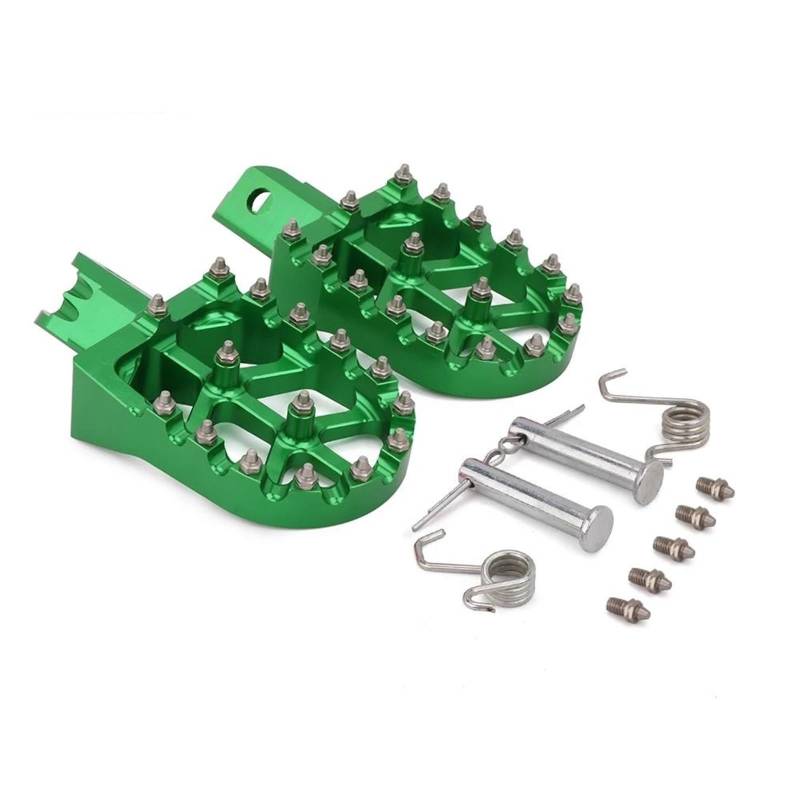 Motorrad Fußrasten Sets Für CRF50 CRF70 CRF110 XR50 XR70 XR110 Meisten Chinesischen Pit Dirt Bike Motorrad Aluminium Fußrasten Fußrasten Pedale Fußstütze Fußrasten(Green) von DIAYES