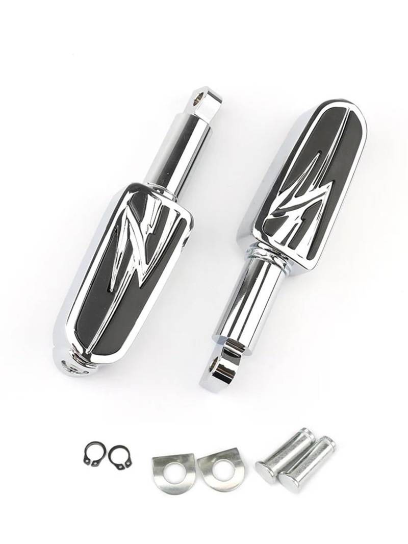 Motorrad Fußrasten Sets Für Harley Dyna Softail Schlank Touring Sportster 883 Motorrad Fuß Peg Extensions Fußrasten 2 "Verlängern Halterung Fußstütze Pedal Montieren Fußrasten(Type H) von DIAYES