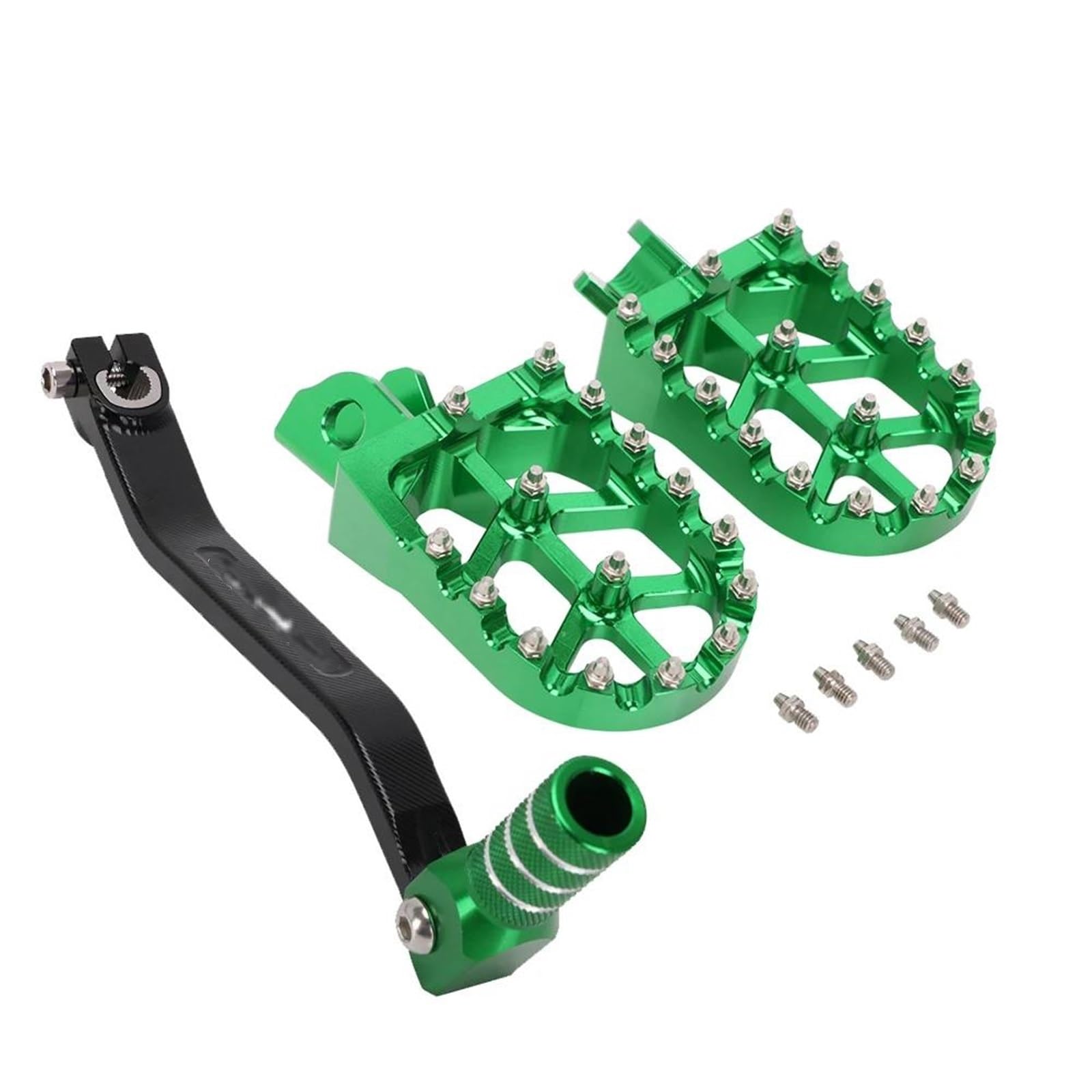 Motorrad Fußrasten Sets Für Kawasaki Für KLX150L 2015-2018 Für KLX150BF 2017 Motorrad CNC Getriebe Schalthebel Fußrasten Rest Fußstützen Pedal Fußrasten Fußrasten(Type B) von DIAYES