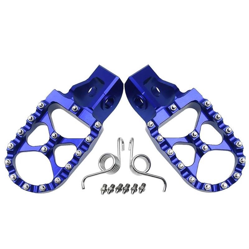 Motorrad Fußrasten Sets Für XC XCF SX SXF EXC EXCF 150 250 300 350 450 500 Für TX FX FC Motorrad CNC Fußrasten Fußrasten Pedale Fußstütze Fußrasten(Blue) von DIAYES