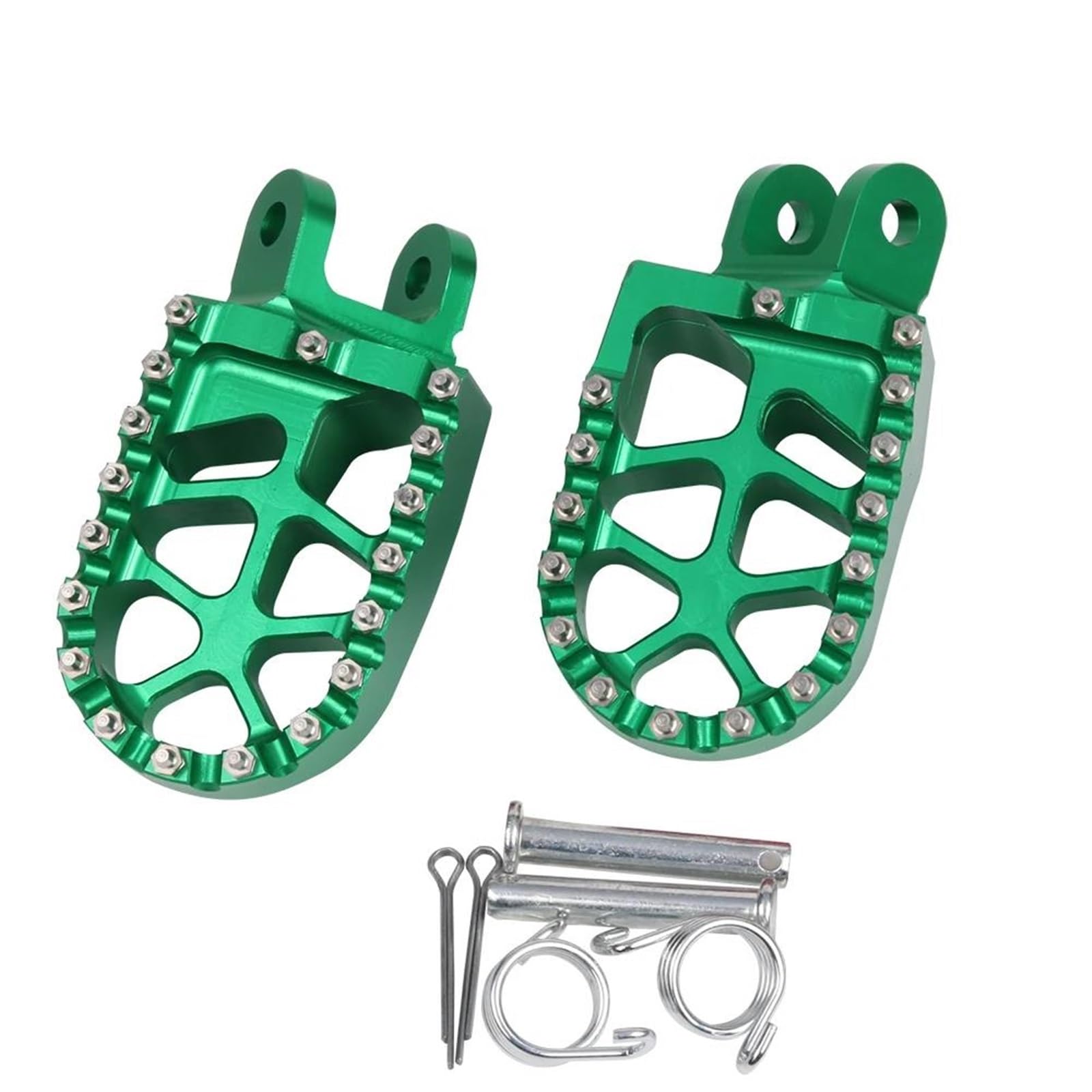 Motorrad Fußrasten Sets Motorradzubehör Fußstütze Fußrasten Fußrasten Pedale Fußstützen Für Kawasaki Für KLX250S 2009 2010 2011-2014 Fußrasten(Green) von DIAYES