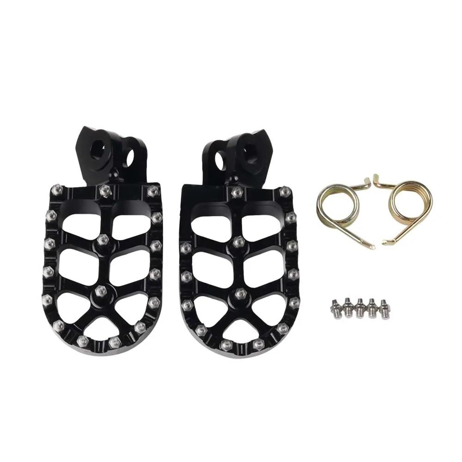 Motorrad Fußrasten Sets Motorradzubehör Fußstützen Fußrasten Fußrasten Pegs Pedal Für Suzuki Für RMZ450 2008-2018 Fußrasten(Black) von DIAYES