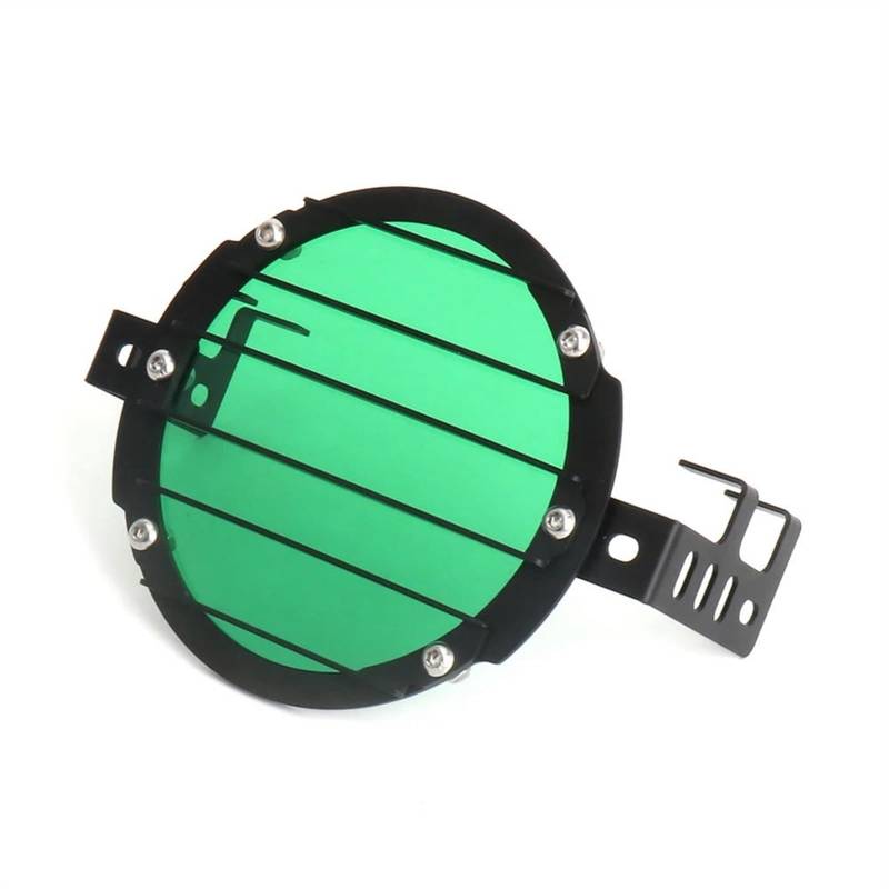 Motorrad Scheinwerferabdeckung Grüner Motorrad-Scheinwerferschutz, Frontlampen-Kopf-Lichtgitter Für Cross Cub Für CC110 2023 2024 Motorrad Scheinwerfergitter(Green) von DIAYES