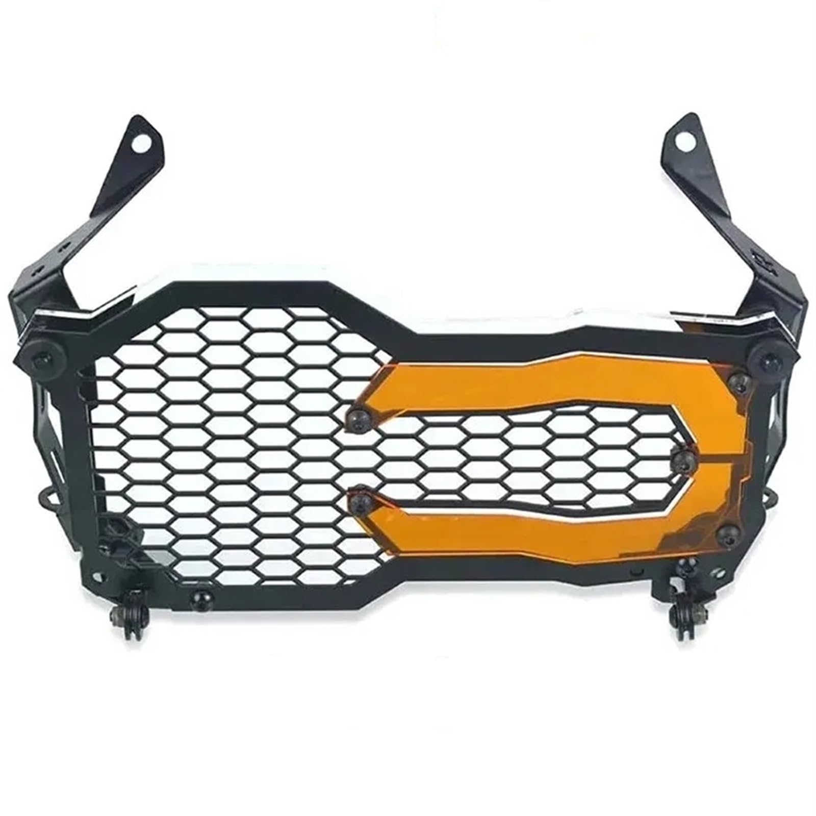 Motorrad Scheinwerferabdeckung Motorrad-Modifikationsteile Scheinwerfer-Schutzabdeckung Abnehmbare Kühlergrill-Farbwechselabdeckung Für R1200/1250 GS/A Motorrad Scheinwerfergitter(Orange) von DIAYES