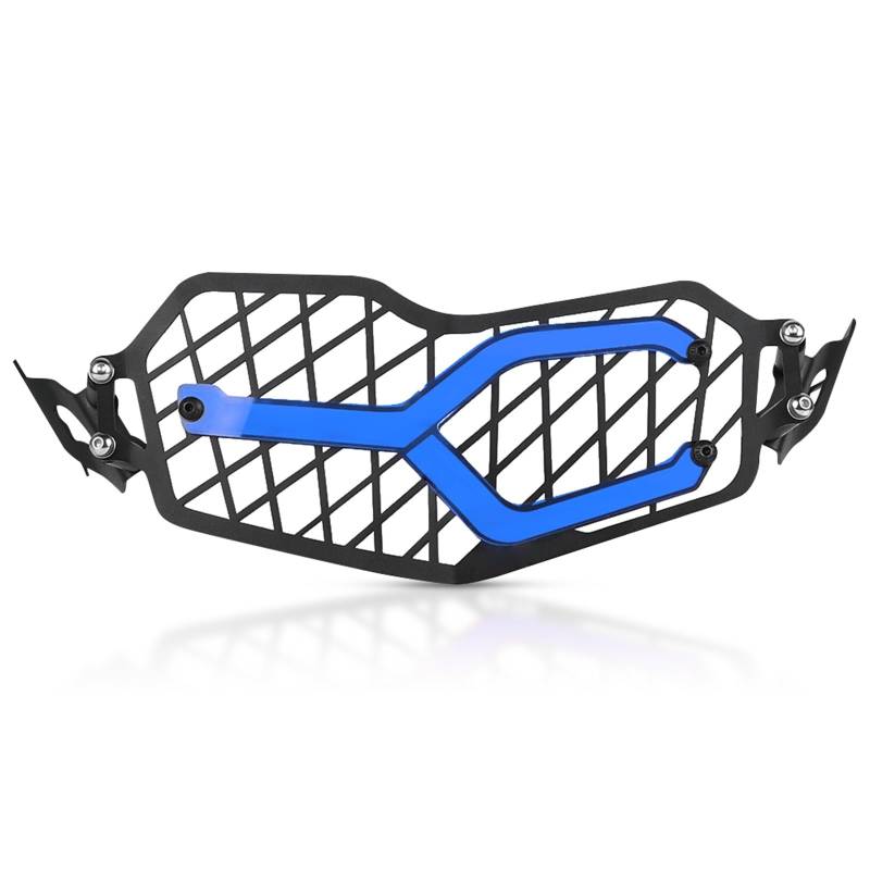 Motorrad Scheinwerferabdeckung Motorrad Scheinwerfer Grille Schutz Schutz Scheinwerfer Abdeckung Zubehör Für F 900 GS ADV Für GSA900 Für F900GS Abenteuer 2024 Motorrad Scheinwerfergitter(Blue) von DIAYES