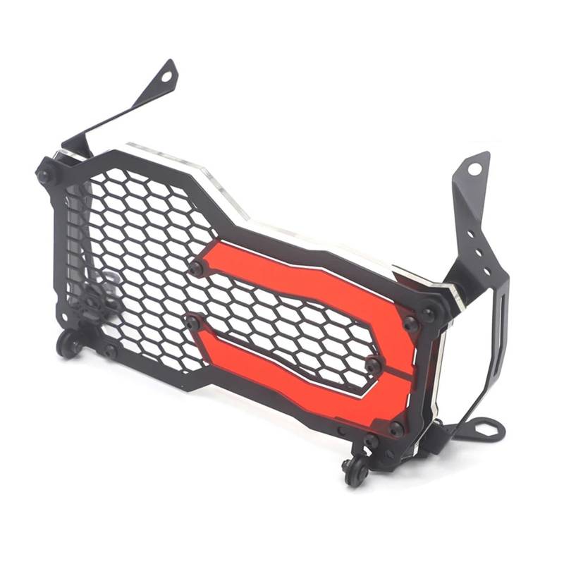 Motorrad Scheinwerferabdeckung Motorrad Scheinwerfer Schutz Grille Schutz Abdeckung Für R1250GS LC Abenteuer Kopf Licht Schutz Grill Motorrad Scheinwerfergitter(Red) von DIAYES