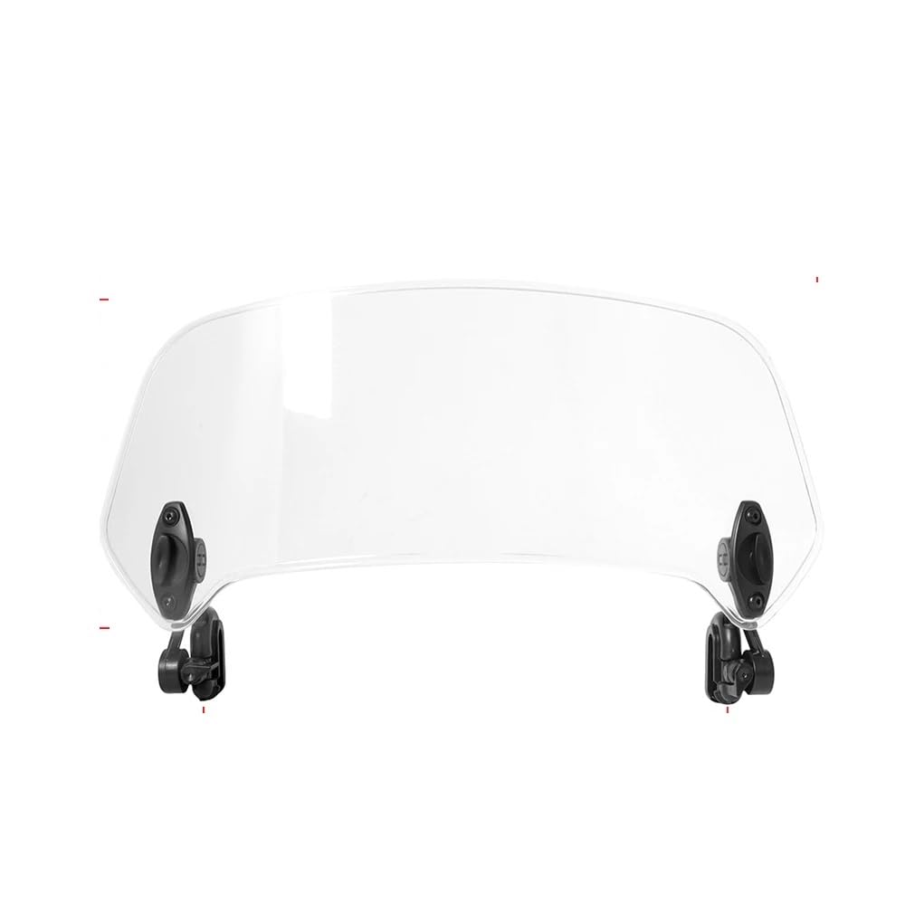 Windschutz Einstellbar Windabweiser Einstellbarer Spoiler Clamp-On Windschutzscheibenabweiser Passend Für Alle Motorradmodelle Universelle Motorrad-Windschutzscheibenverlängerung Windschutz Einstellba von DIAYES