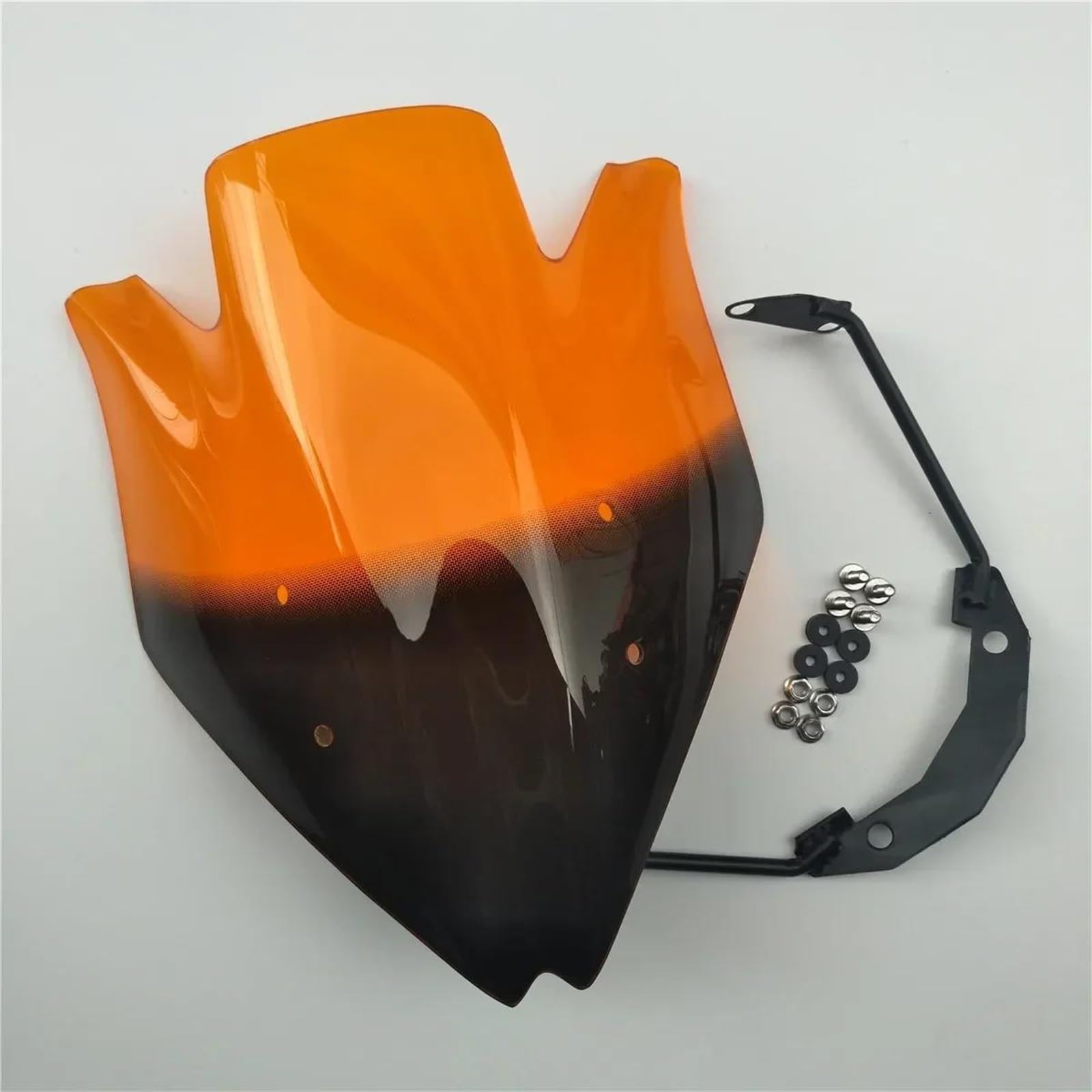 Windschutz Einstellbar Windabweiser Für Kawasaki Z750 Windschutzscheibe Windschutz Für Z750R 2007-2012 Wind Deflectore Rauch Schwarz Spoiler Windschutz Einstellbar Windabweiser(Orange) von DIAYES