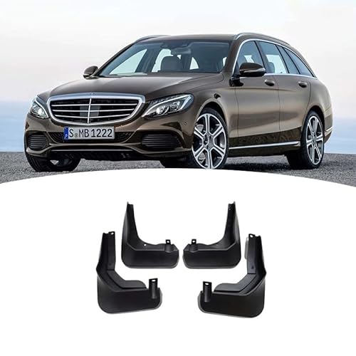 4 Stücke Auto Schmutzfänger für Benz C-Class/C-Class Sport W205-sedan/2014-2020,Auto-Spritzschutz Vorne Hinten Kotflügel Zubehör Schutzblech Kotflügel. von DIBTKPQ