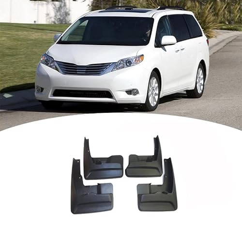 4 Stücke Auto Schmutzfänger für Toyota Sienna 2011-2017,Auto-Spritzschutz Vorne Hinten Kotflügel Zubehör Schutzblech Kotflügel. von DIBTKPQ