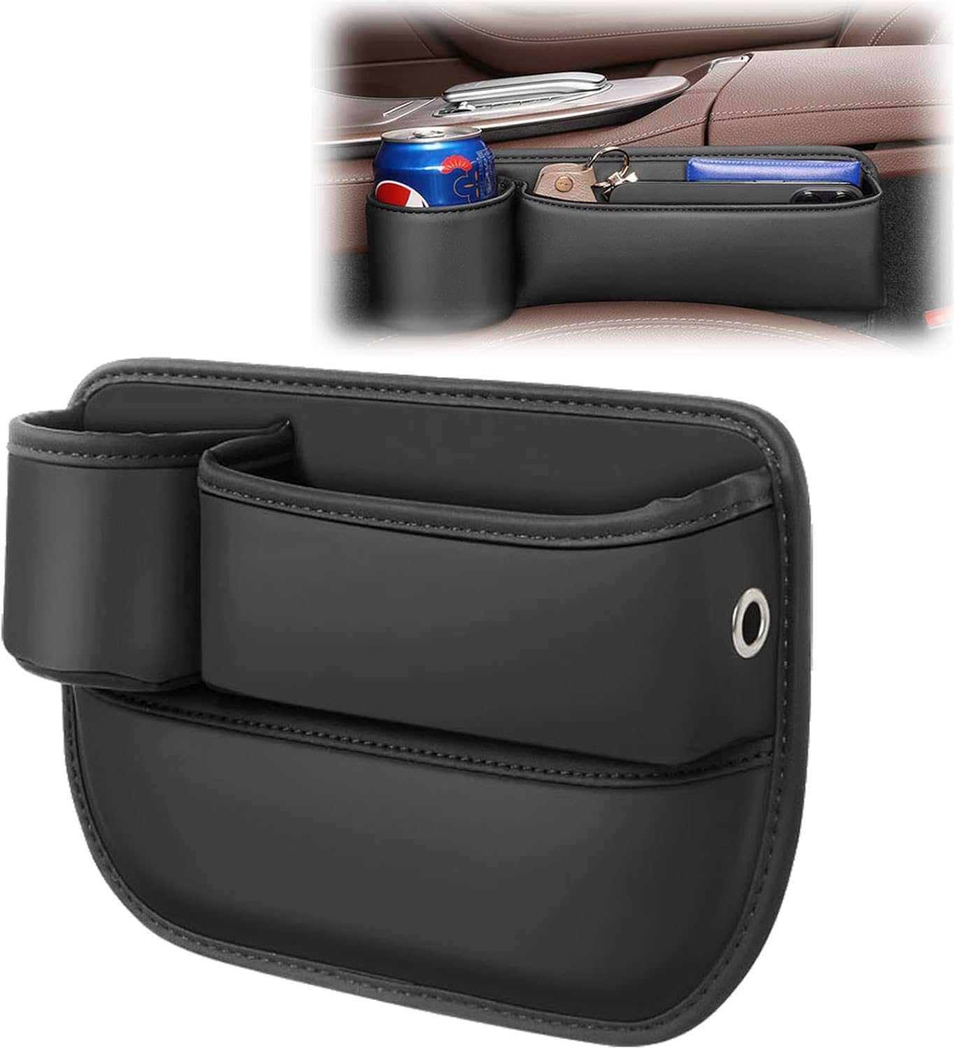 Aufbewahrungsbox Autositze für Audi A3 Hatchback 2012-2018, Autositz Lückenfüller Organizer, Auto Organizer Mittelkonsole, Auto Organizer Vorne. von DIBTKPQ