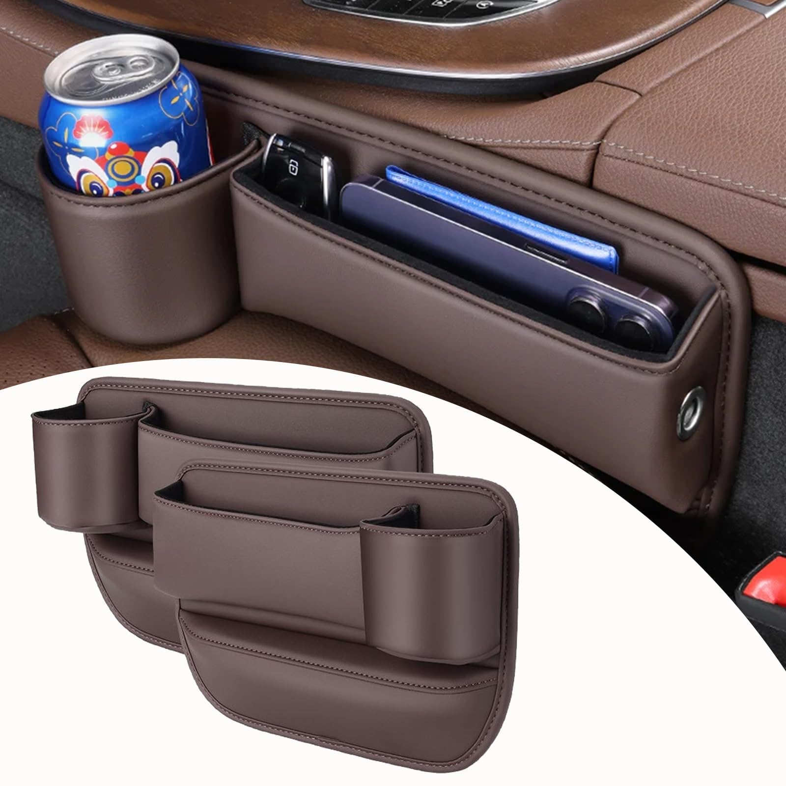 Aufbewahrungsbox Autositze für Citroen C6 berline 2008-2011, Autositz Lückenfüller Organizer, Auto Organizer Mittelkonsole, Auto Organizer Vorne. von DIBTKPQ