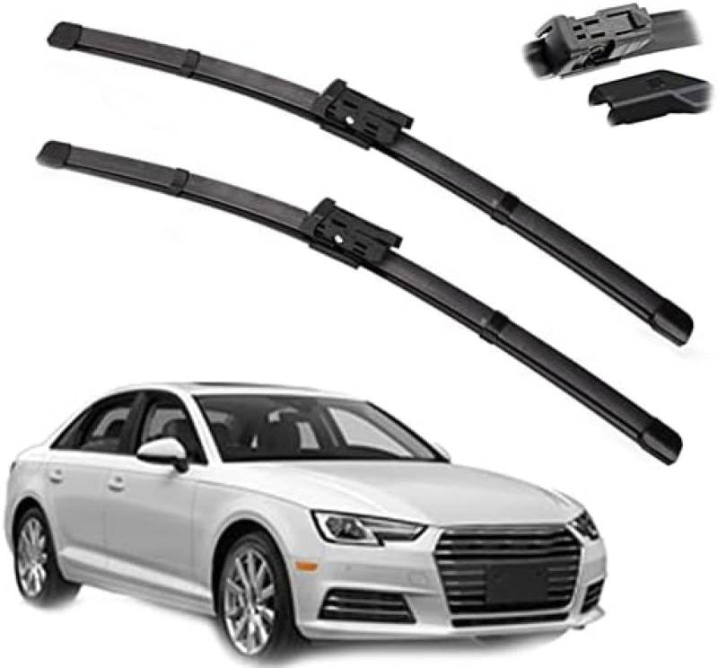 Auto Wischer Für Audi A4 B8 B9 2008-2013 2014 2015 2016 24 "+ 20", Wischer Vorne Wischer Set Windschutzscheibe Fenster Wischerblätter, Scheibenwischer vorne. von DIBTKPQ