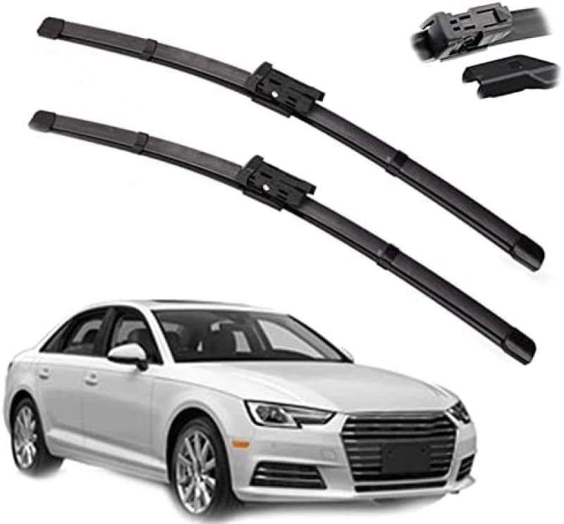 Auto Wischer Für Audi A4 B8 B9 2008-2016 24"+20", Wischer Vorne Wischer Set Windschutzscheibe Fenster Wischerblätter, Scheibenwischer vorne. von DIBTKPQ