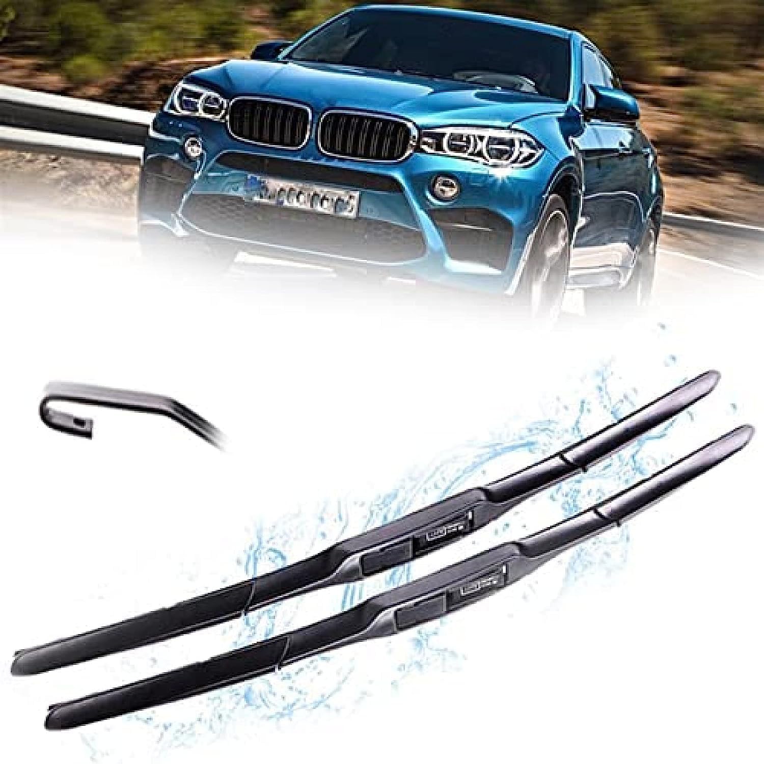 Auto Wischer Für BMW X6M H1 2015 2016 2017 2018 2019 2020 2021 2022 24"+20", Wischer Vorne Wischer Set Windschutzscheibe Fenster Wischerblätter, Scheibenwischer vorne. von DIBTKPQ