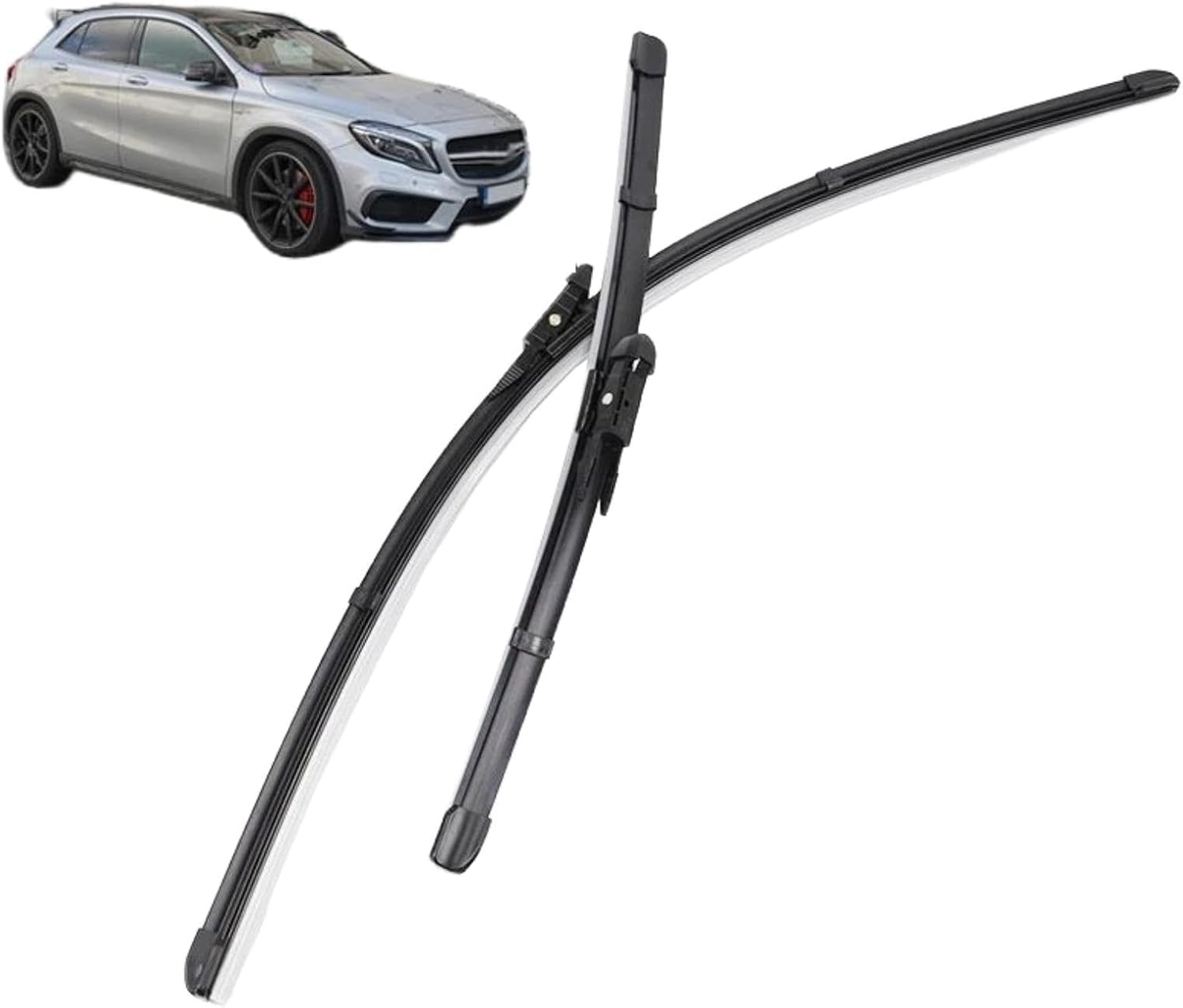 Auto Wischer Für Benz GLA-Class X156 2013-2015 24"+19", Wischer Vorne Wischer Set Windschutzscheibe Fenster Wischerblätter, Scheibenwischer vorne. von DIBTKPQ