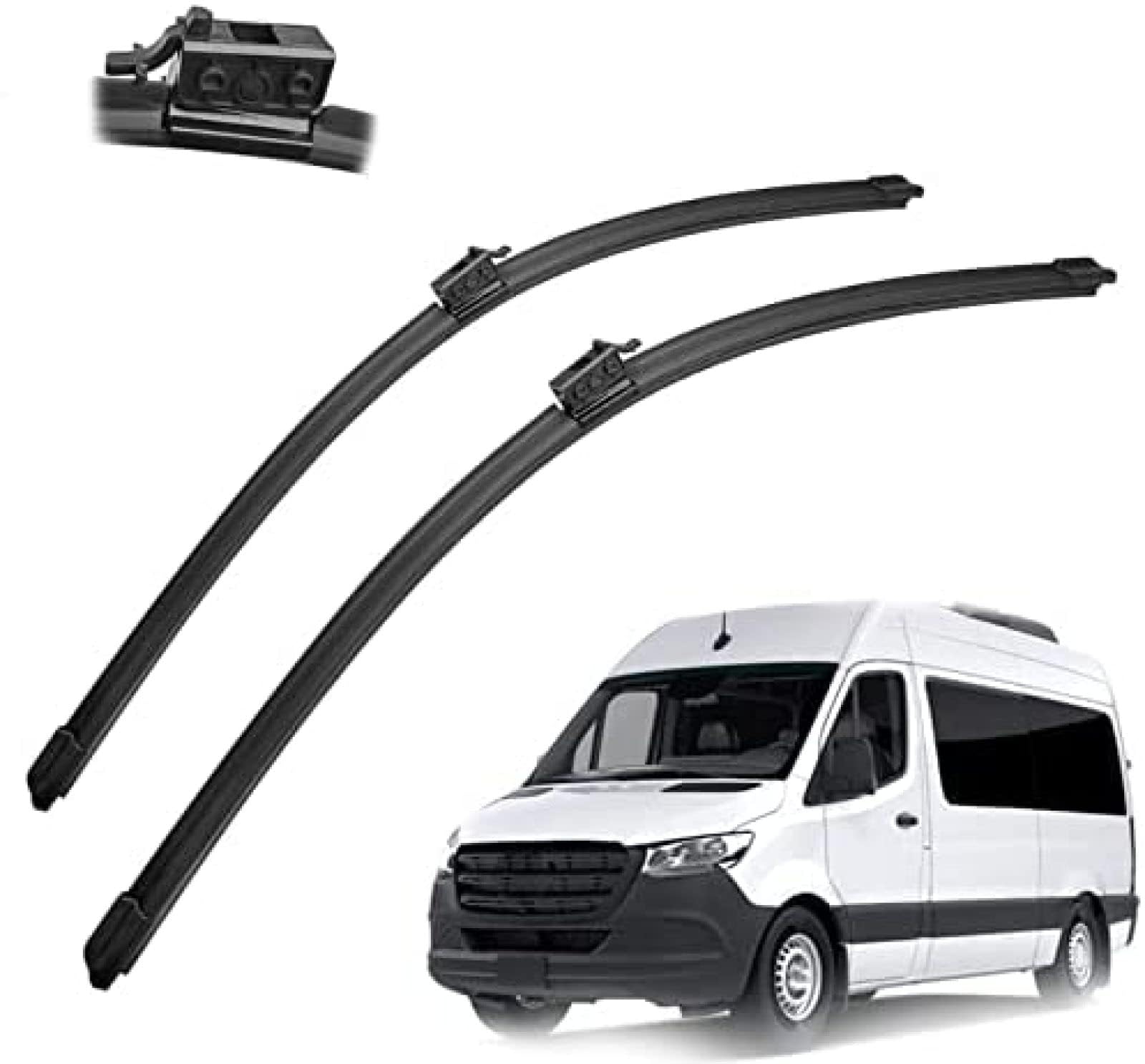 Auto Wischer Für Benz Sprinter 2018 2019 2020 2021 26 "+24", Wischer Vorne Wischer Set Windschutzscheibe Fenster Wischerblätter, Scheibenwischer vorne. von DIBTKPQ