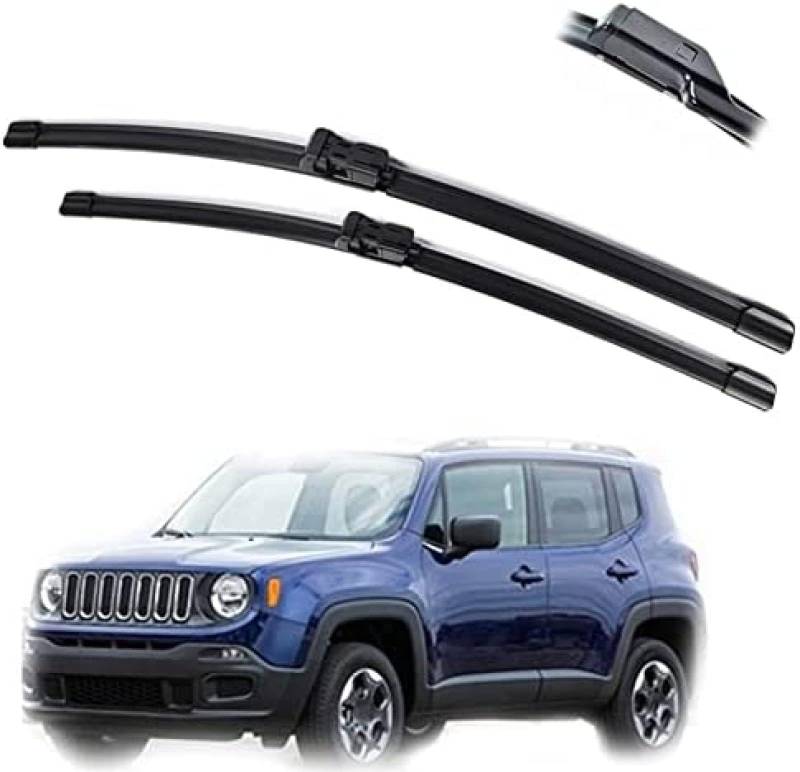 Auto Wischer Für Jeep Renegade BU 2014 2015 2016 2017 2018 2019 22"+20", Wischer Vorne Wischer Set Windschutzscheibe Fenster Wischerblätter, Scheibenwischer vorne. von DIBTKPQ