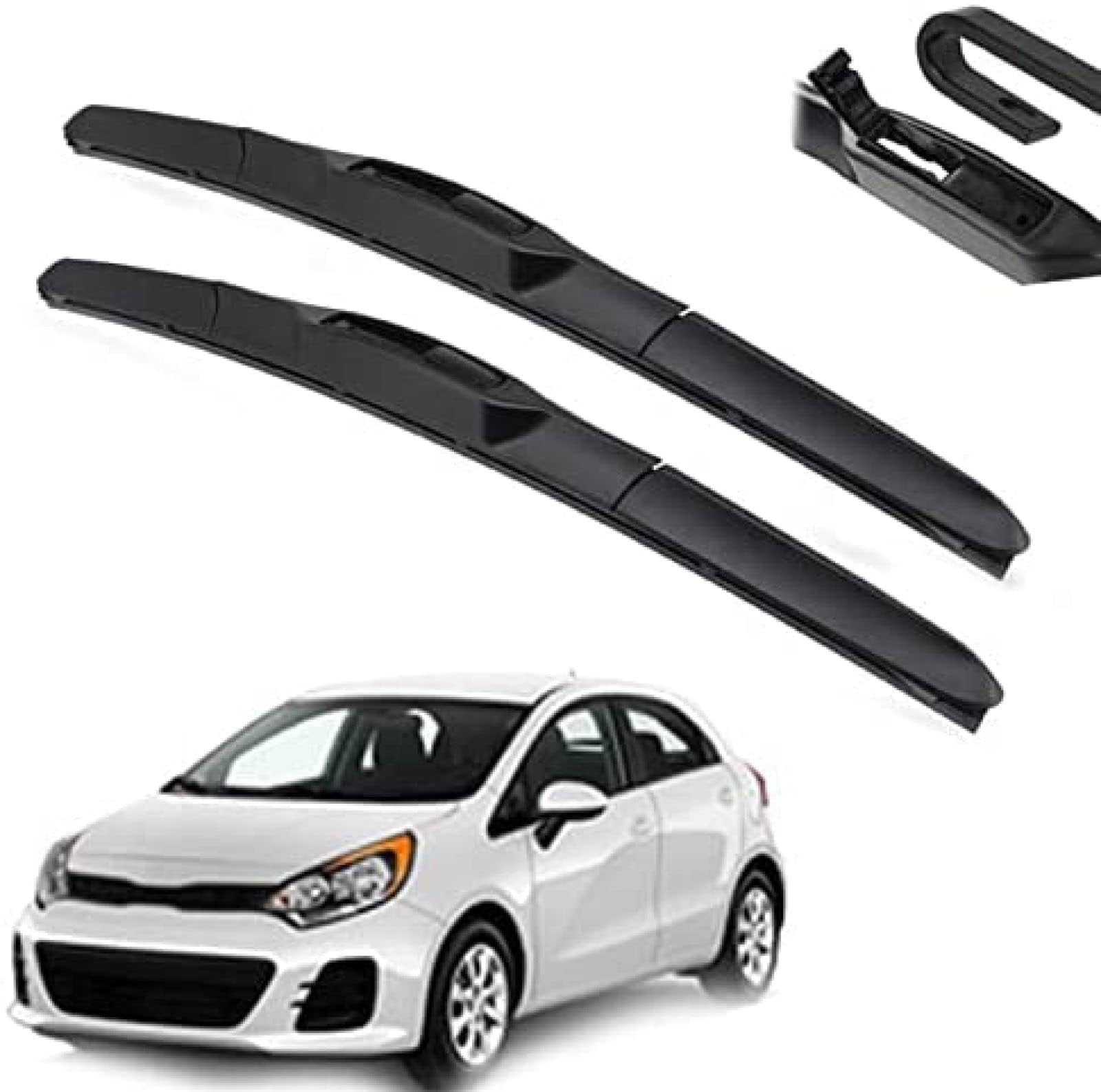 Auto Wischer Für Kia Rio 3 2011 2012 2013 2014 2015 2016 2017 26 "+ 16", Wischer Vorne Wischer Set Windschutzscheibe Fenster Wischerblätter, Scheibenwischer vorne. von DIBTKPQ