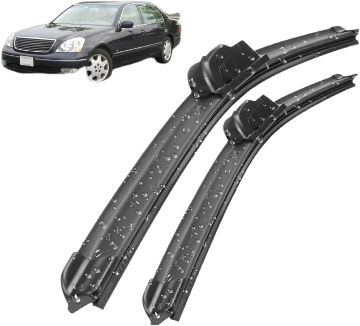 Auto Wischer Für Lexus LS430 XF30 2000-2006 24"+16", Wischer Vorne Wischer Set Windschutzscheibe Fenster Wischerblätter, Scheibenwischer vorne. von DIBTKPQ