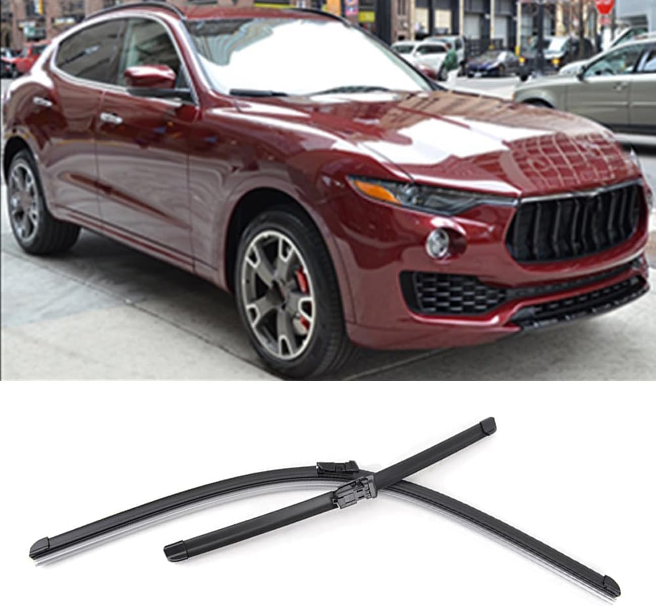 Auto Wischer Für Maserati Levante 2016-2024, Wischer Vorne Wischer Set Windschutzscheibe Fenster Wischerblätter, Scheibenwischer vorne. von DIBTKPQ