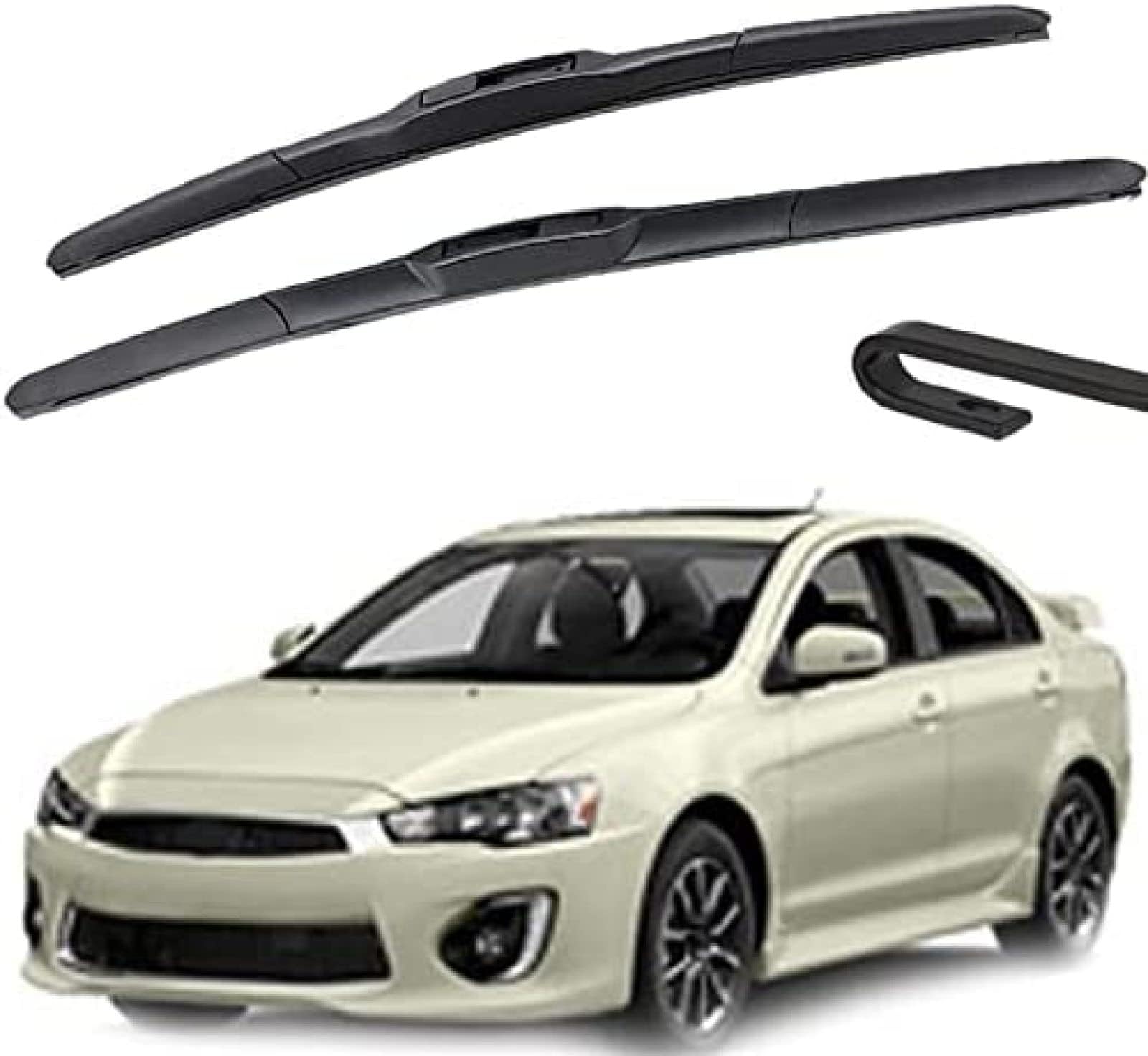 Auto Wischer Für Mitsubishi Lancer Sedan 2008 2009 2010 2011 2012 2013-2016 2017 24"+16", Wischer Vorne Wischer Set Windschutzscheibe Fenster Wischerblätter, Scheibenwischer vorne. von DIBTKPQ