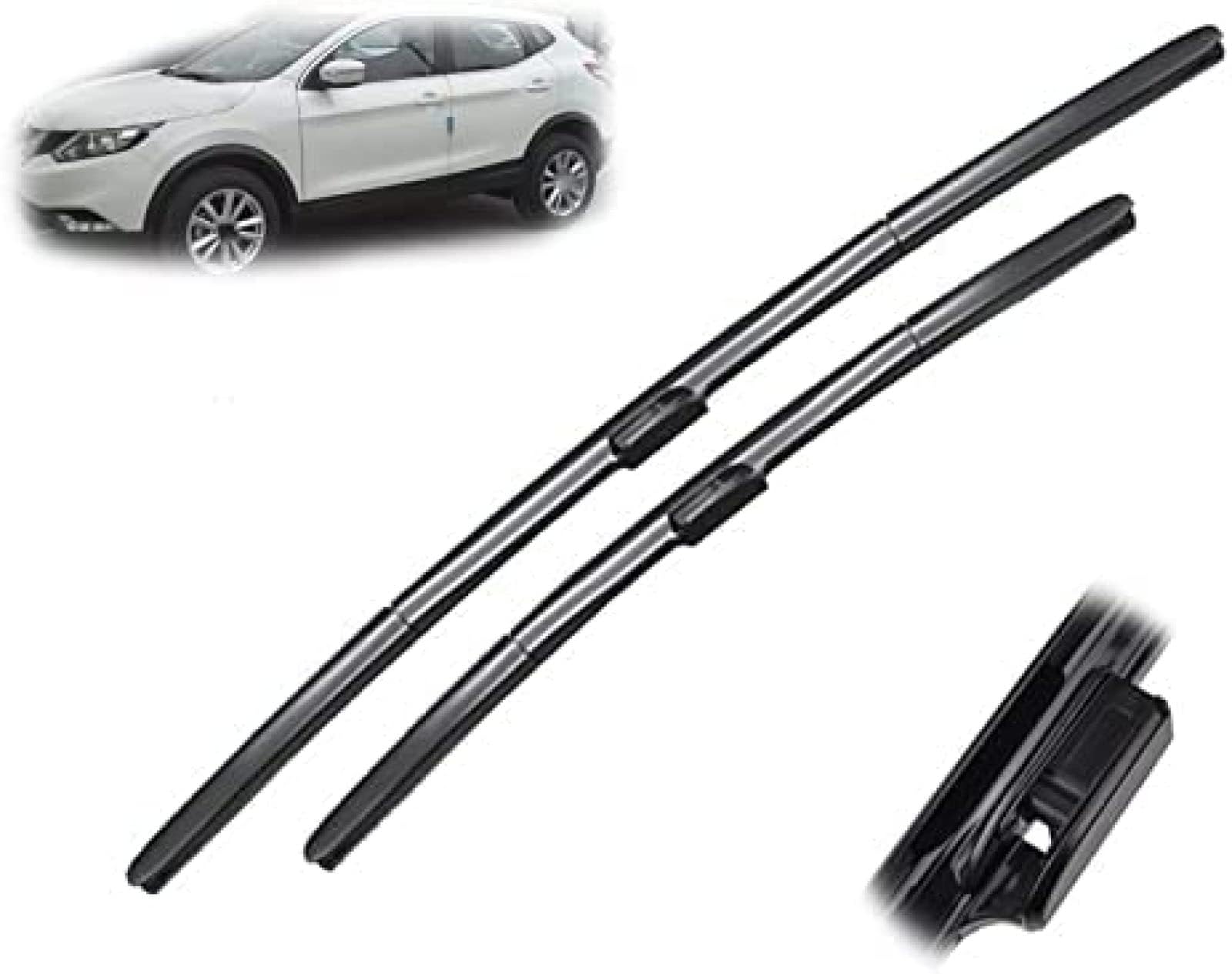 Auto Wischer Für Nissan Qashqai J11 2013-2020 26"+ 17", Wischer Vorne Wischer Set Windschutzscheibe Fenster Wischerblätter, Scheibenwischer vorne. von DIBTKPQ