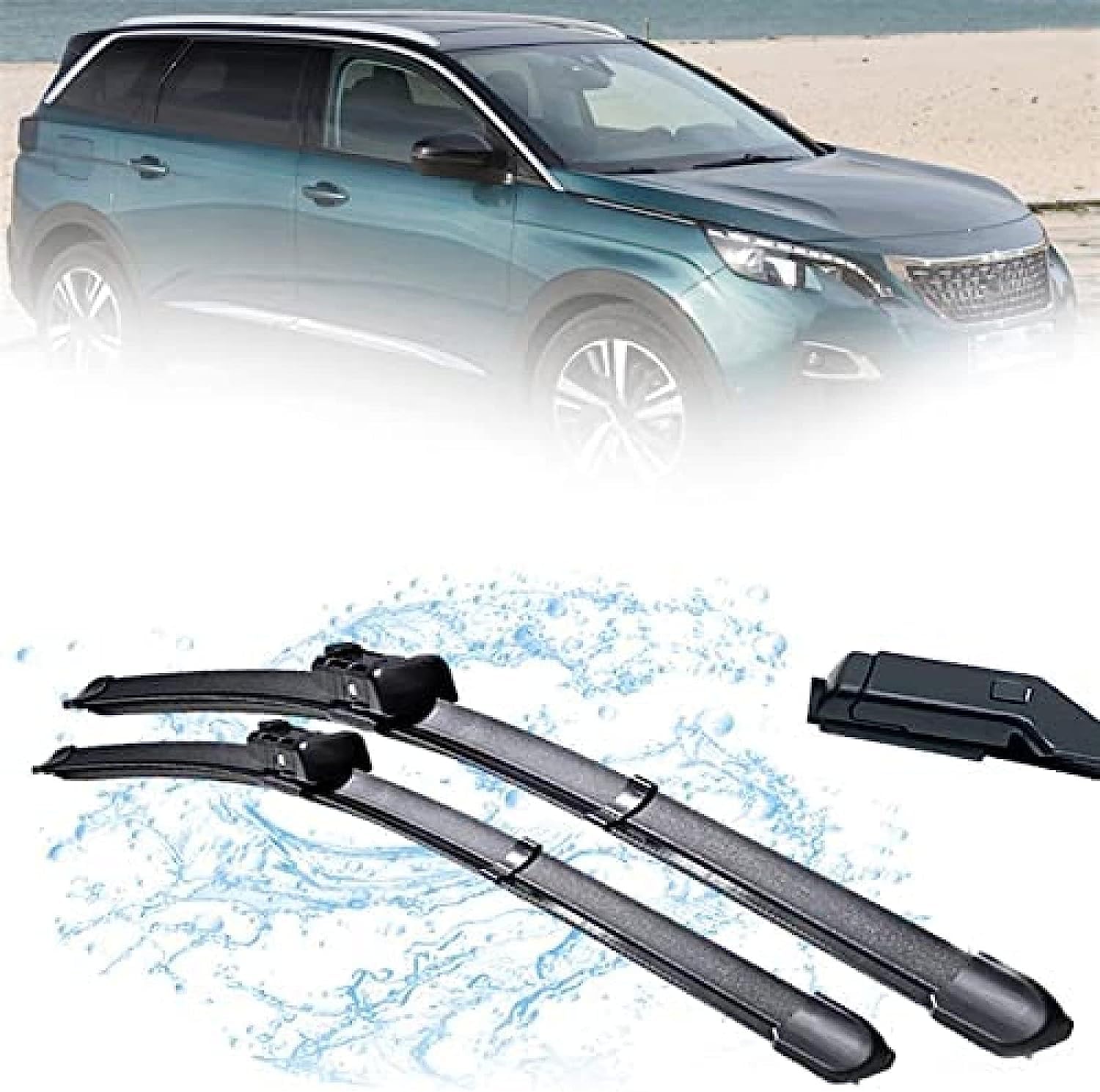 Auto Wischer Für Peugeot 5008 2nd Generation 2017 2018 2019 28"+16", Wischer Vorne Wischer Set Windschutzscheibe Fenster Wischerblätter, Scheibenwischer vorne. von DIBTKPQ