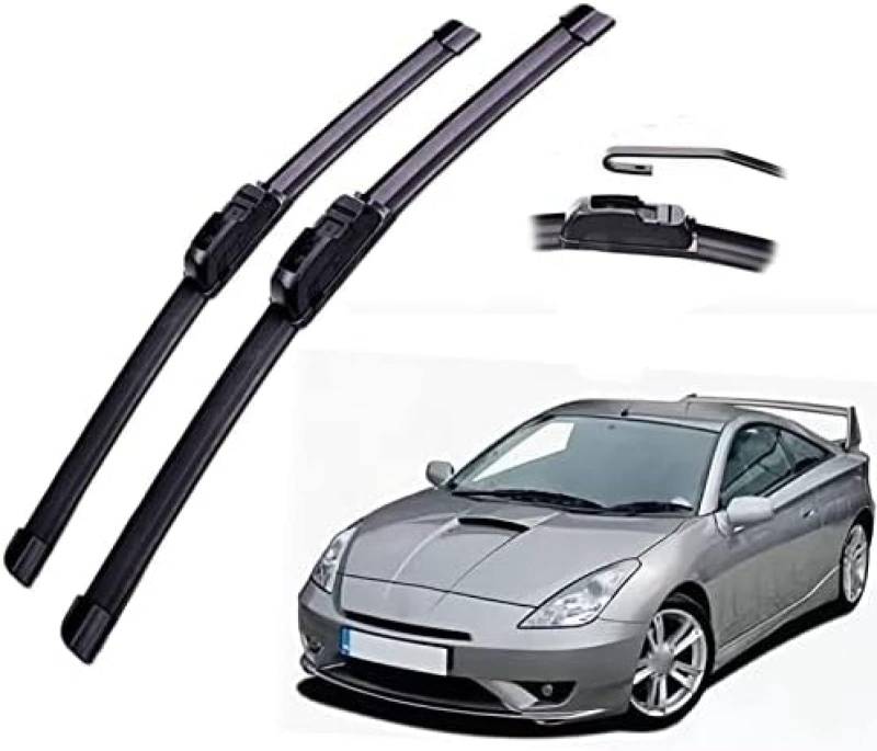 Auto Wischer Für Toyota Celica T230 1999 2000 2001 2002 2003 2004 2005 2006 26 "+ 16", Wischer Vorne Wischer Set Windschutzscheibe Fenster Wischerblätter, Scheibenwischer vorne. von DIBTKPQ