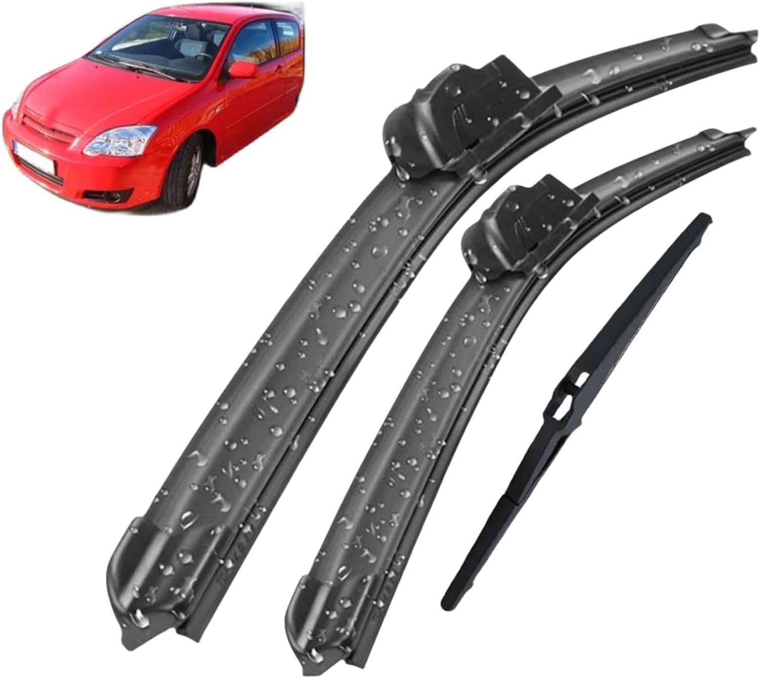 Auto Wischer Für Toyota Corolla E120 2001-2007 22"+19"+14", Wischer Vorne Wischer Set Windschutzscheibe Fenster Wischerblätter, Scheibenwischer vorne. von DIBTKPQ