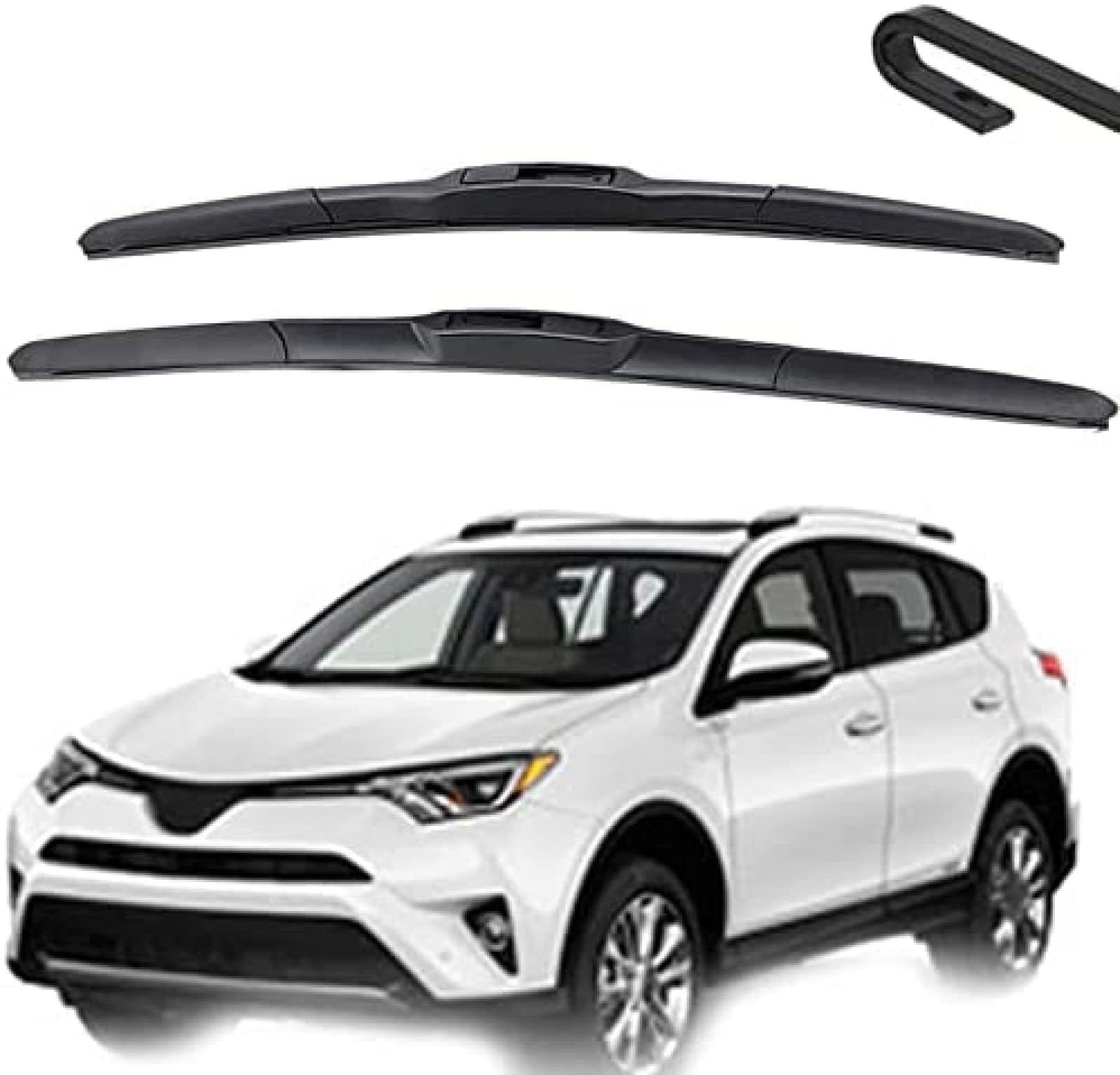 Auto Wischer Für Toyota RAV4 MK4 2013 2014 2015 2016 2017 26"+16", Wischer Vorne Wischer Set Windschutzscheibe Fenster Wischerblätter, Scheibenwischer vorne. von DIBTKPQ