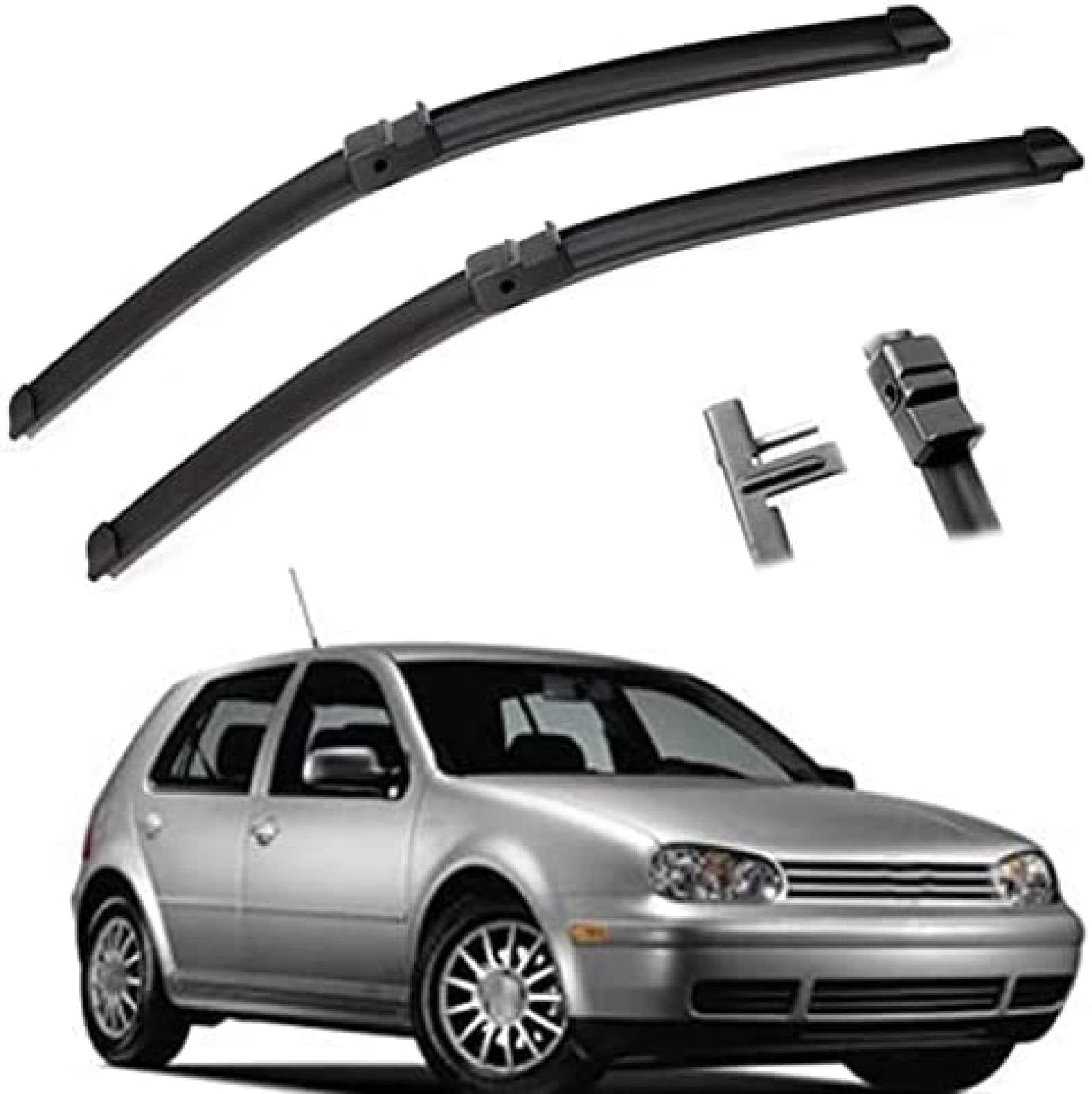 Auto Wischer Für VW Golf MK4 IV R32 2002 2003 21"+19", Wischer Vorne Wischer Set Windschutzscheibe Fenster Wischerblätter, Scheibenwischer vorne. von DIBTKPQ