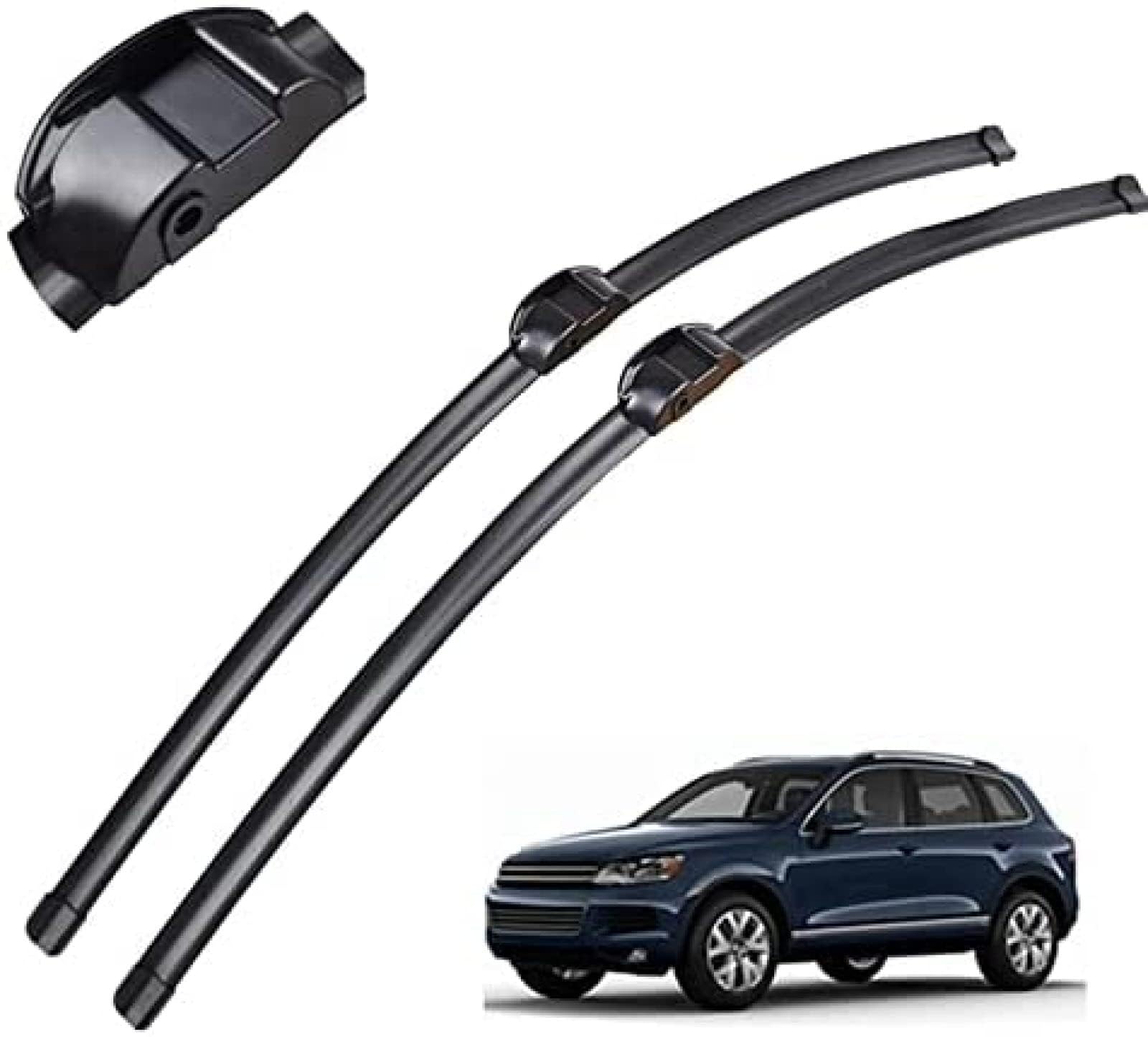 Auto Wischer Für VW Touareg 2008-2018 26 "+ 26", Wischer Vorne Wischer Set Windschutzscheibe Fenster Wischerblätter, Scheibenwischer vorne. von DIBTKPQ