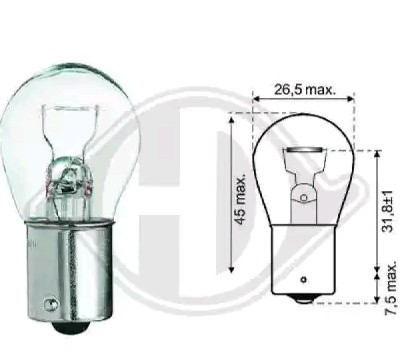 DIEDERICHS Glühlampe, Blinkleuchte VW,MERCEDES-BENZ,AUDI LID10047 LR000863,001592040,14148190 R249153510,Z046027,4659720,03230800,5050032,6777426 von DIEDERICHS