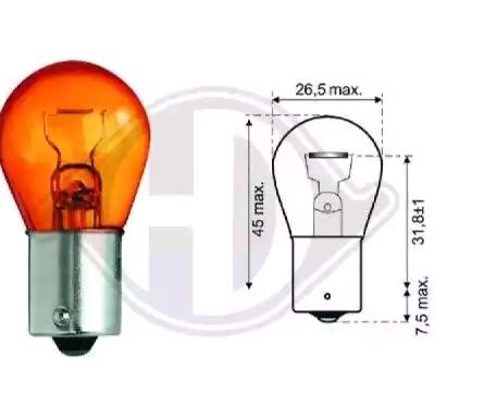 DIEDERICHS Glühlampe, Blinkleuchte VW,MERCEDES-BENZ,AUDI LID10048 YY045812412,R249153510,11062779 07509063574,1354871,041734300,Q0001961V001000000 von DIEDERICHS