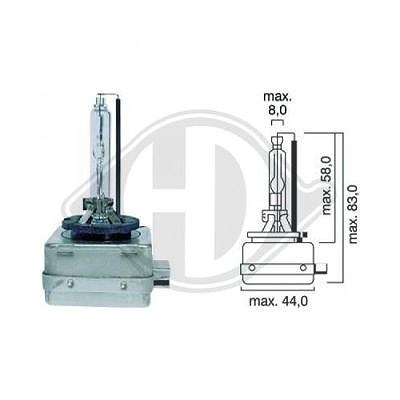 Diederichs Glühlampe, Fernscheinwerfer [Hersteller-Nr. LID10002] für Abarth, Alfa Romeo, Audi, BMW, Cadillac, Chevrolet, Chrysler, Citroën, Fiat, Ford von DIEDERICHS