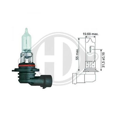 Diederichs Glühlampe, Fernscheinwerfer [Hersteller-Nr. LID10025] für Alfa Romeo, Alpina, BMW, Cadillac, Chevrolet, Chrysler, Daihatsu, Dodge, Ducati, von DIEDERICHS