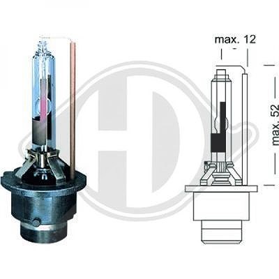 Diederichs Glühlampe, Fernscheinwerfer [Hersteller-Nr. LID10075] für Audi, Citroën, Fiat, Honda, Lexus, Mercedes-Benz, Mini, Mitsubishi, Nissan, Peuge von DIEDERICHS