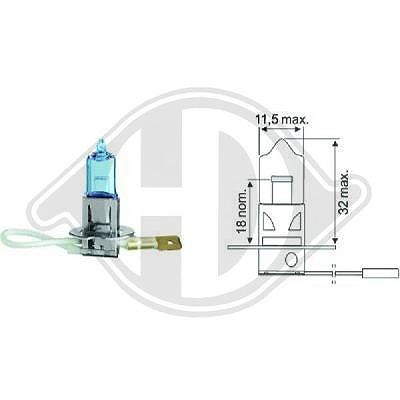 Diederichs Glühlampe, Fernscheinwerfer [Hersteller-Nr. LID10017] für Abarth, Alfa Romeo, Alpina, Audi, BMW, Chevrolet, Chrysler, Citroën, Daihatsu, Do von DIEDERICHS