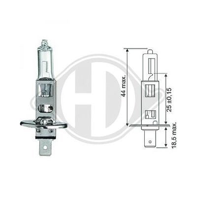 Diederichs Glühlampe, Fernscheinwerfer [Hersteller-Nr. LID10013] für Abarth, Alfa Romeo, Alpina, Audi, BMW, Chevrolet, Chrysler, Citroën, Dacia, Daiha von DIEDERICHS