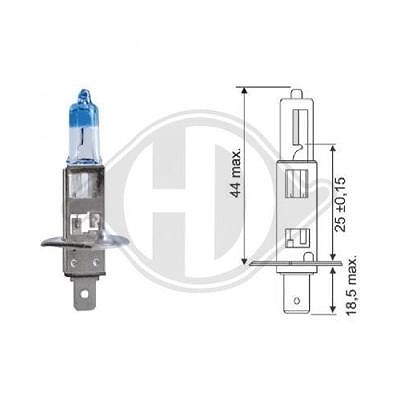 Diederichs Glühlampe, Fernscheinwerfer [Hersteller-Nr. LID10065] für Abarth, Alfa Romeo, Alpina, Audi, BMW, Chevrolet, Chrysler, Citroën, Dacia, Daiha von DIEDERICHS