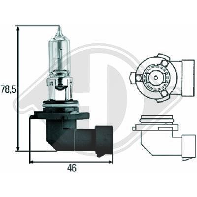 Diederichs Glühlampe, Fernscheinwerfer [Hersteller-Nr. LID10029] für Alpina, BMW, Cadillac, Chevrolet, Chrysler, Daihatsu, Dodge, Ford, Honda, Hyundai von DIEDERICHS