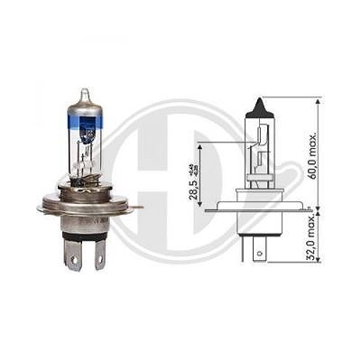 Diederichs Glühlampe, Fernscheinwerfer [Hersteller-Nr. LID10067] für Abarth, Alfa Romeo, Alpina, Audi, Austin, BMW, Cagiva, Chevrolet, Chrysler, Citro von DIEDERICHS