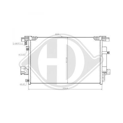 Diederichs Kondensator, Klimaanlage [Hersteller-Nr. DCC1708] für Citroën, Mitsubishi, Peugeot von DIEDERICHS